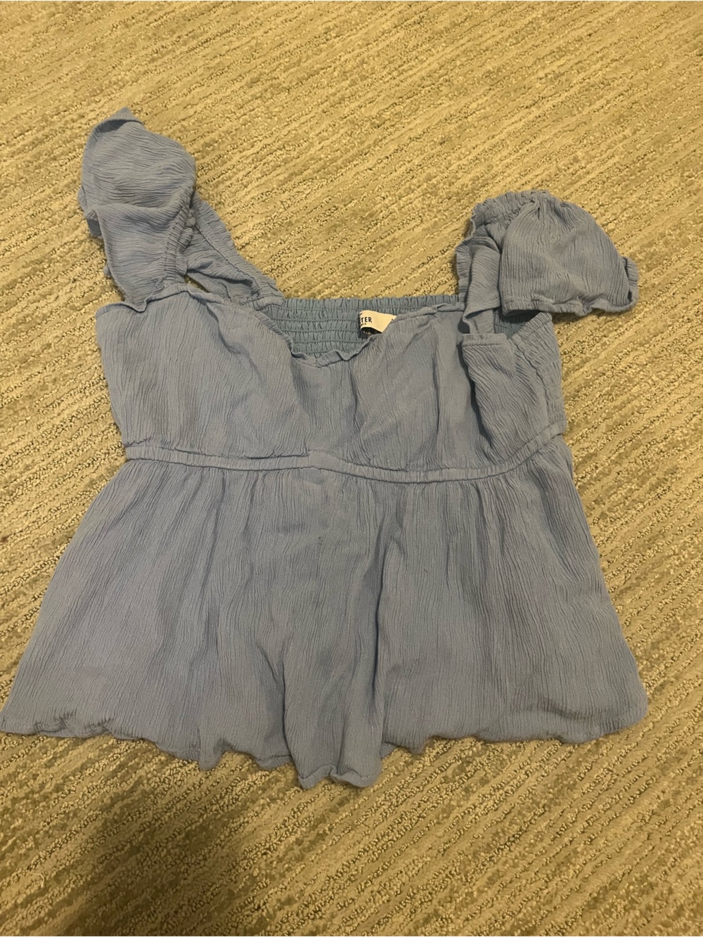 Hollister Light Blue Babydoll top M